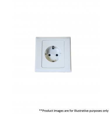 MK S4151 16A 1-GANG SCHUKO SOCKET