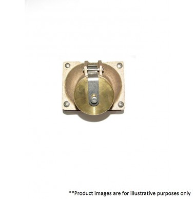 PAULUHN 2632B-125 MARINE BRASS RECEPTACLE