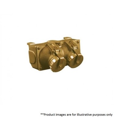 PAULUHN 2634B-125 MARINE BRASS RECEPTACLE