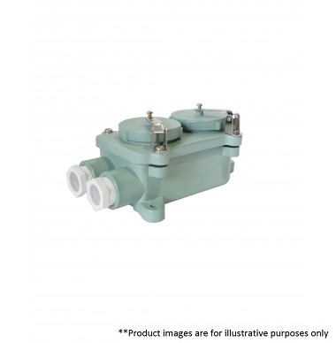 Z-2M DOUBLE-GANG RESIN WATERTIGHT RECEPTACLE