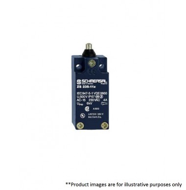 SCHMERSAL ZS 235-11Z PLUNGER LIMIT SWITCH 101164340